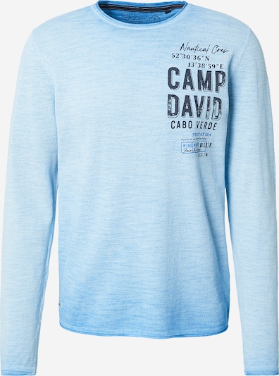 Megztinis iš CAMP DAVID, spalva – šviesiai mėlyna / juoda, Prekių apžvalga