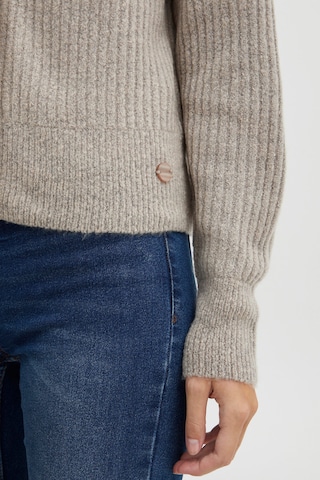 Oxmo Loosefit Strickjacke in Beige
