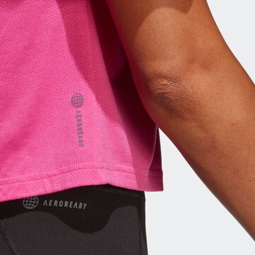 ADIDAS PERFORMANCE Performance Shirt 'Icons 3 Bar' in Pink