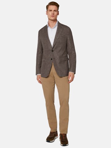 Boggi Milano Regular fit Colbert in Bruin