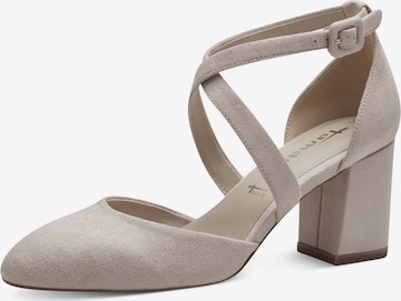 TAMARIS - Zapatos con plataforma en beige: frente