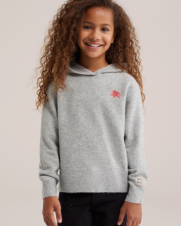 Pull-over WE Fashion en gris : devant