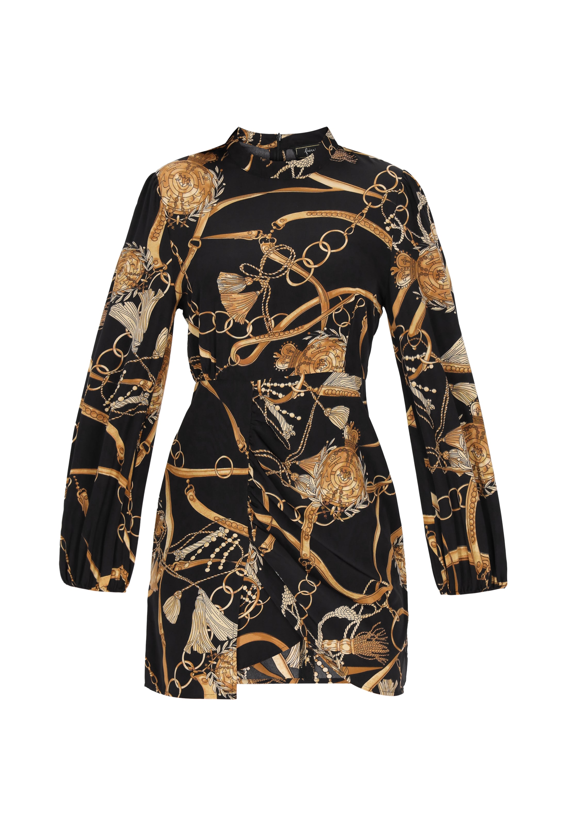 faina - Vestido de gala en negro: frente