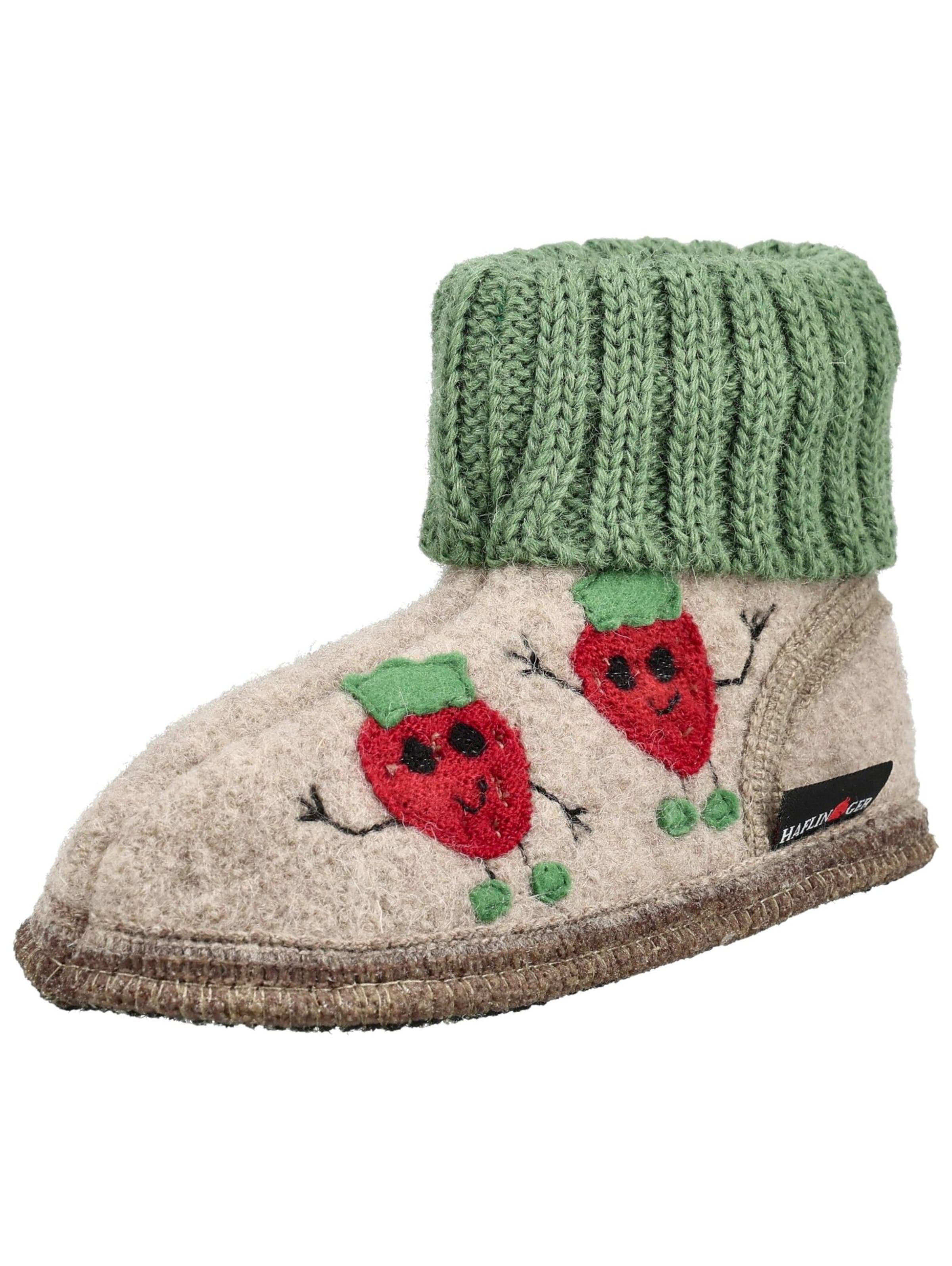 HAFLINGER Huisschoenen in Beige: voorkant
