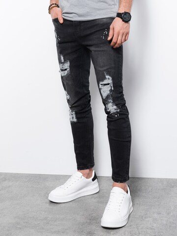 Ombre Slimfit Jeans in Zwart