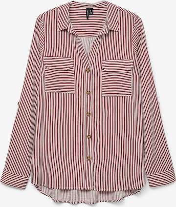 VERO MODA Pluus 'VMBUMPY', värv punane: eest vaates