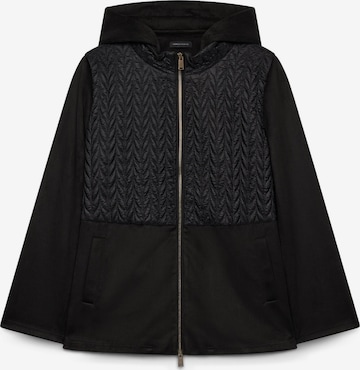 Manteau mi-saison Fiorella Rubino en noir : devant