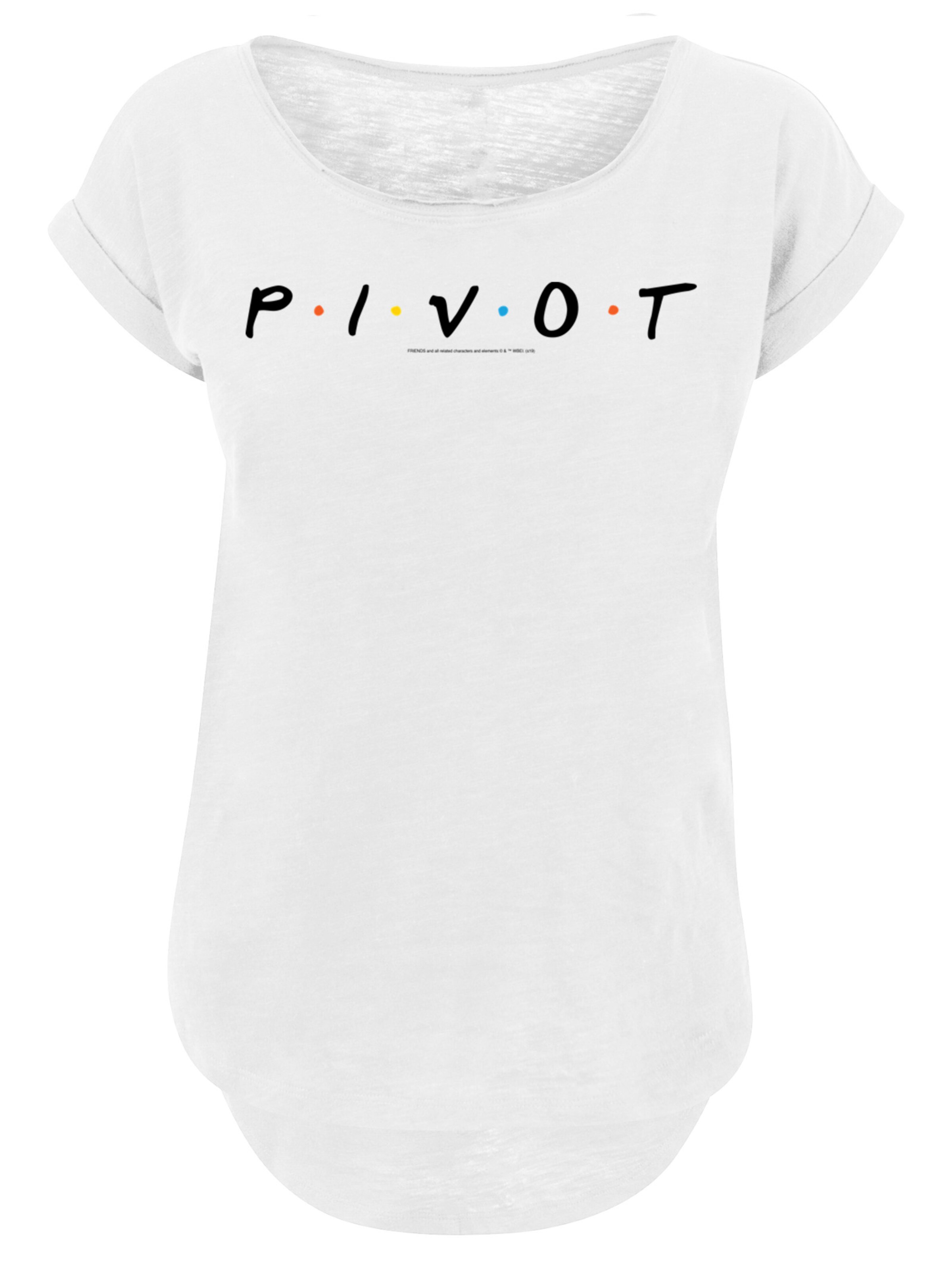 T-shirt 'Friends TV Serie Pivot' F4NT4STIC en blanc : devant