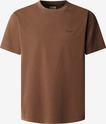 Pepe Jeans Shirt 'Jacko' in Bruin: voorkant