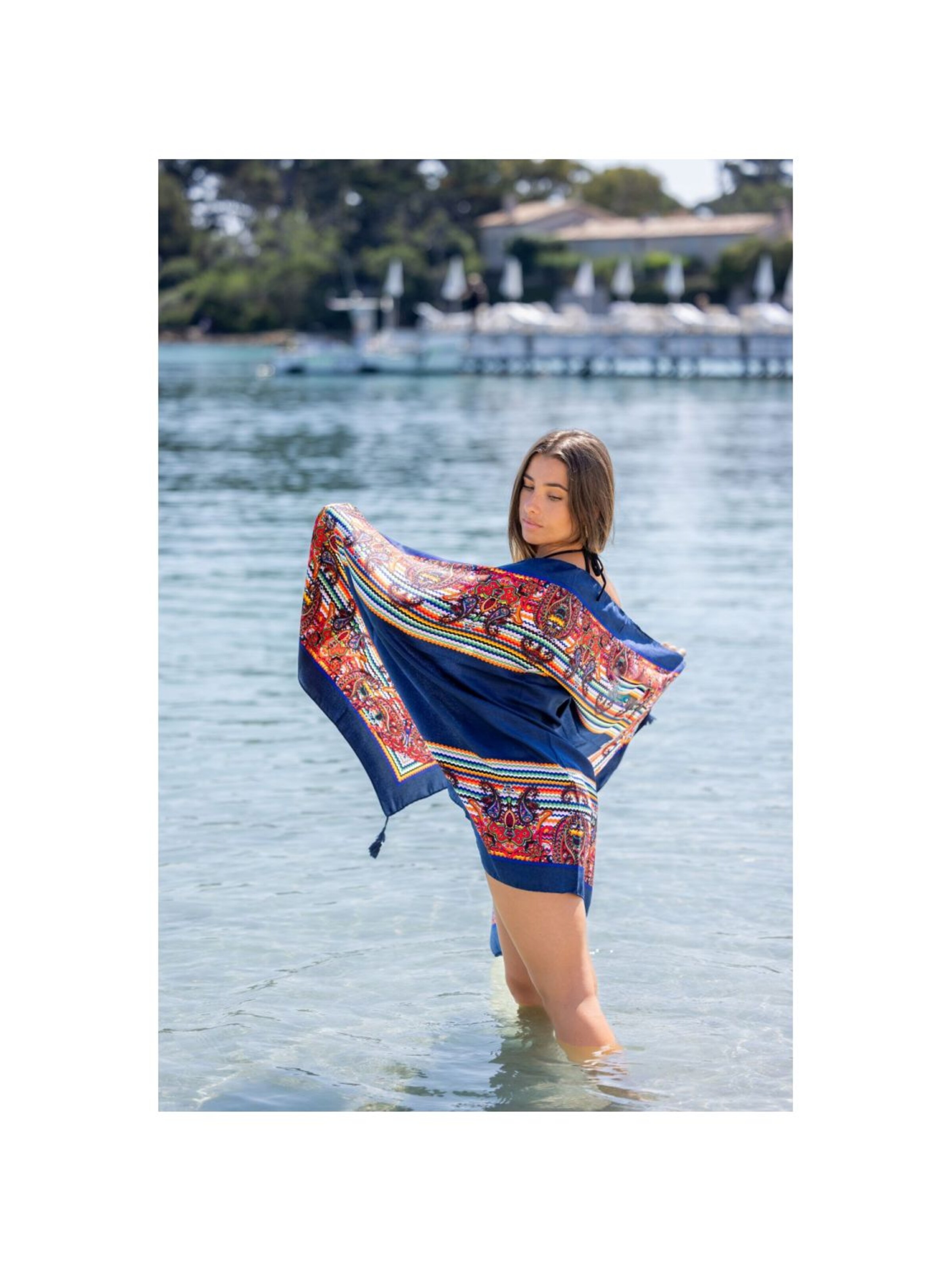 alberto cabale - Vestido de playa 'GIASMINA' en azul