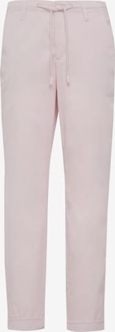 Coupe slim Pantalon chino COMMA en rose : devant