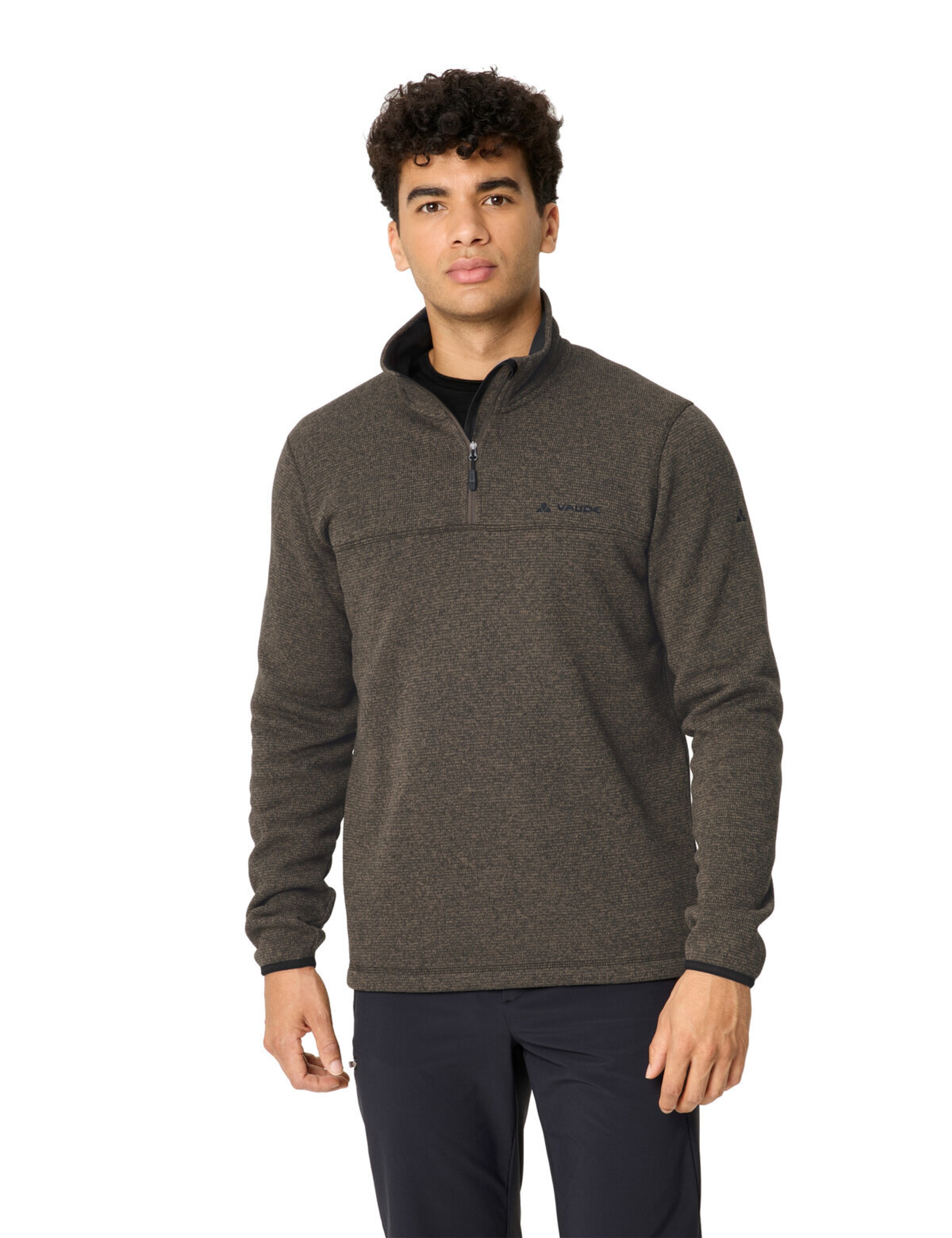VAUDE Sports sweater 'Rienza III' in Brown: front