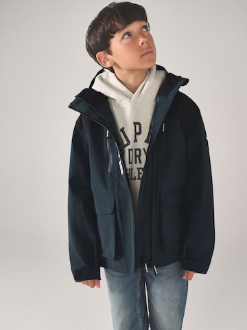 Superdry Kabát – modrá: přední strana