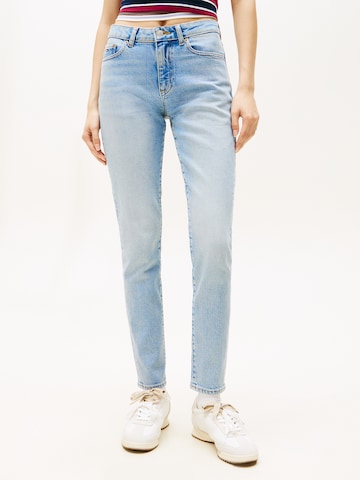 Tommy Jeans Слим Джинсы в Синий: спереди