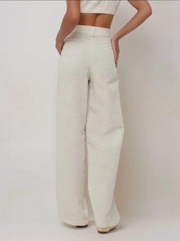 Hiccup Wide Leg Hose in Weiß