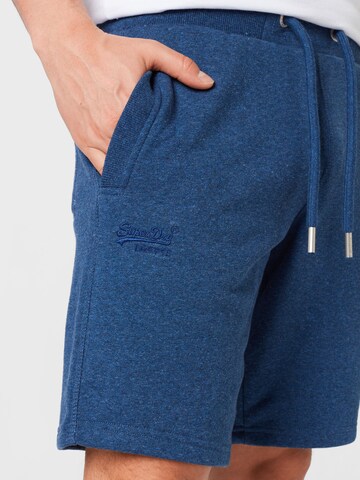 Regular Pantalon Superdry en bleu