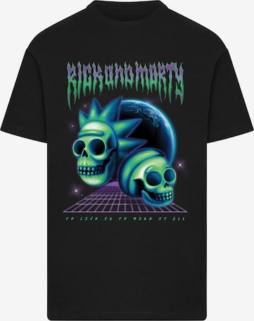 MerchcodeMajica 'Rick & Morty Skull' - crna boja: prednji dio