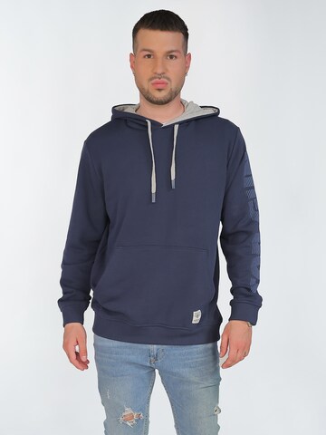 TOP GUN Sweatshirt in Blauw: voorkant