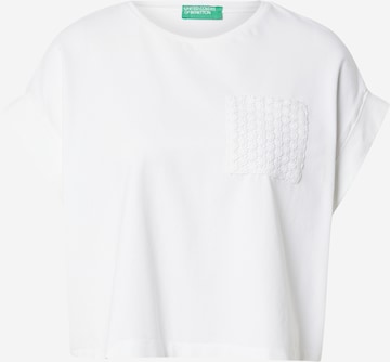 balta UNITED COLORS OF BENETTON Marškinėliai: priekis