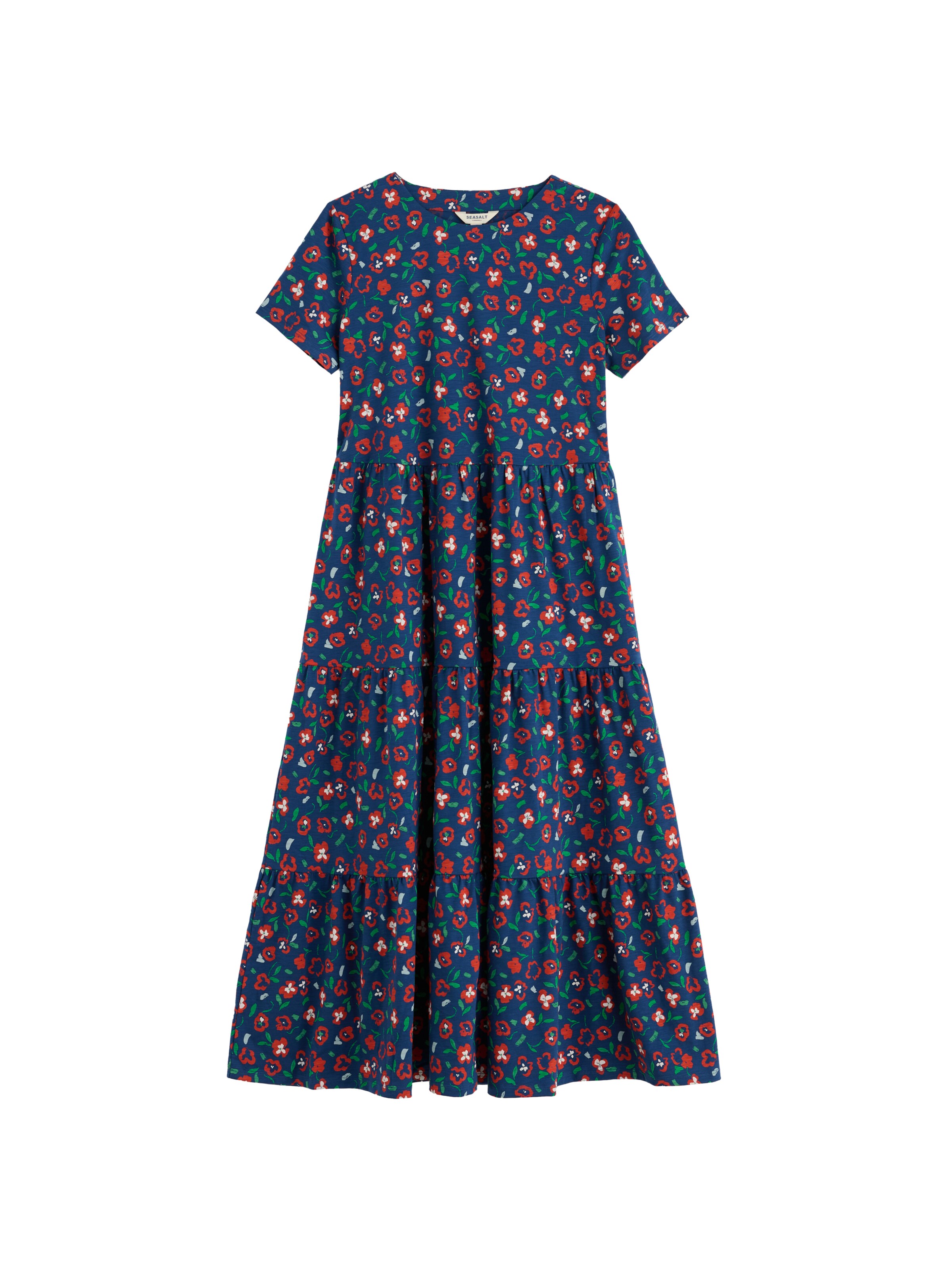 Seasalt Cornwall Mekko 'Line Strokes' värissä punainen: etupuoli