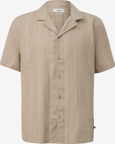 s.Oliver Button Up Shirt in XXXL in Beige / Dark beige, Item view