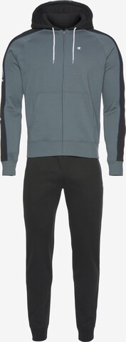 Champion Authentic Athletic Apparel Sweatsuit in Blue: front