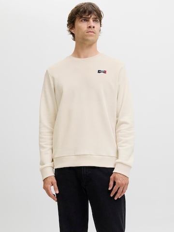 JJ Rebel Sweatshirt 'JREBDRUMMER' i beige: forside