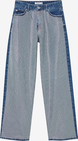 Pull&Bear Regular Jeans in Blauw: voorkant