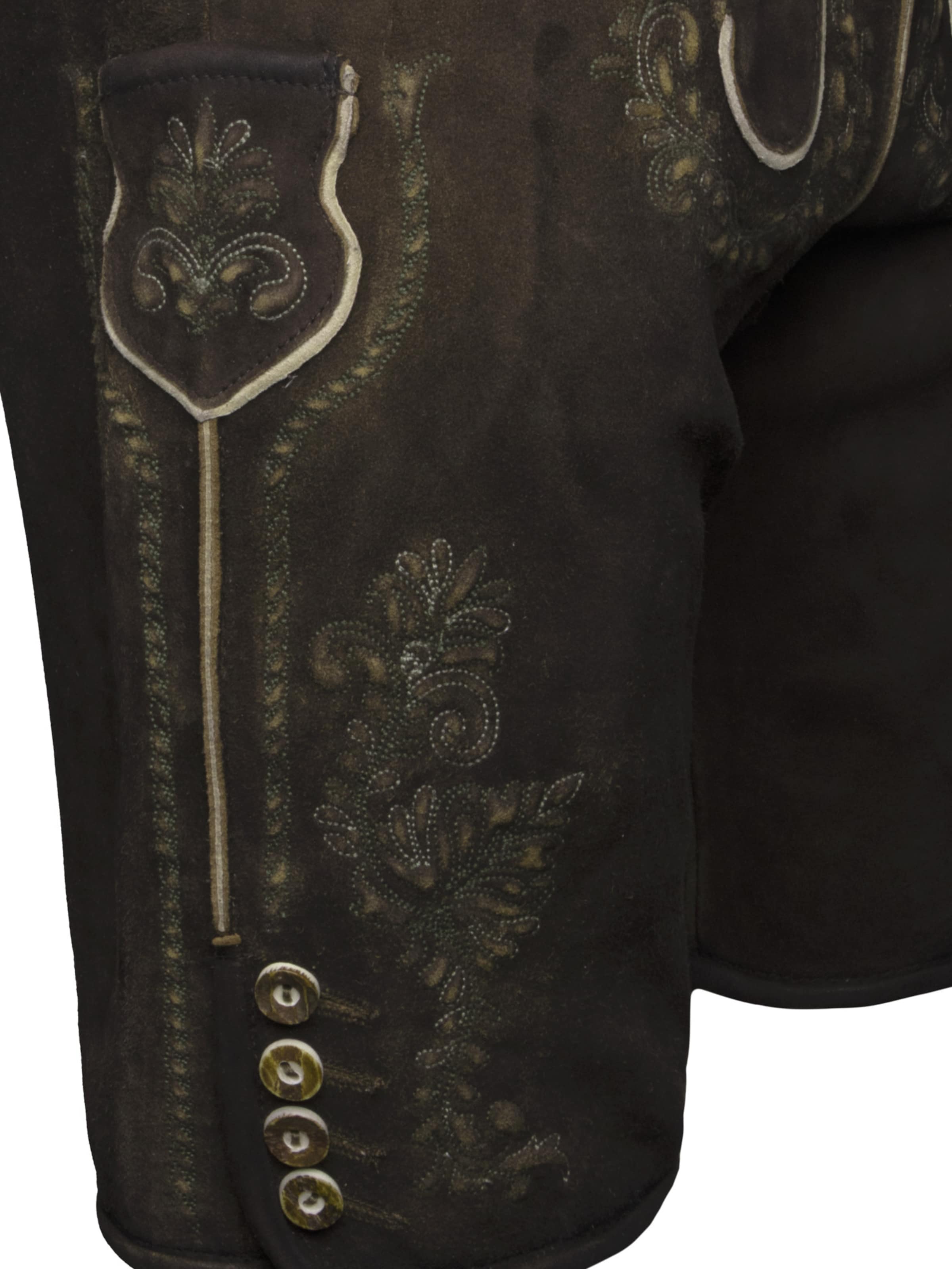 Krüger Buam Regular Klederdracht broek 'Brandon' in Groen