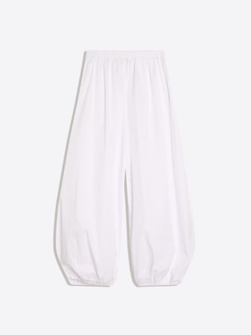 Bershka Barrel Nadrág - fehér