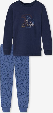 SCHIESSER Pajamas in Blue: front