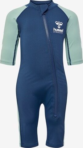 Hummel Athletic Swimwear in Blue: front