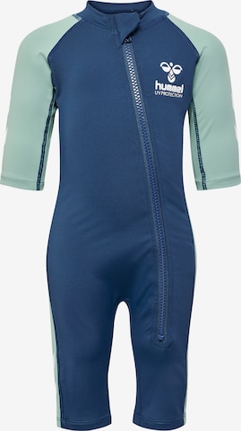 Hummel Athletic Swimwear in Blue: front
