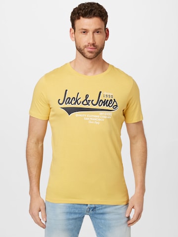 T-Shirt JACK & JONES en jaune : devant