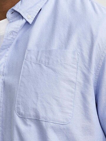 Jack & Jones Plus Slim Fit Hemd 'Oxford' in Blau
