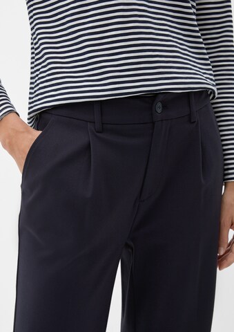 Loosefit Pantalon à pince s.Oliver en bleu