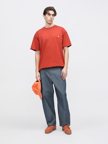 Carhartt WIP Koszulka 'American Script' w kolorze czerwony