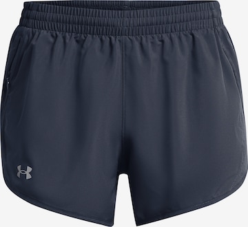 UNDER ARMOUR Regular Sportbroek 'Fly By 3'' in Grijs: voorkant
