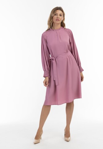 Robe 'Nowles' Usha en rose : devant