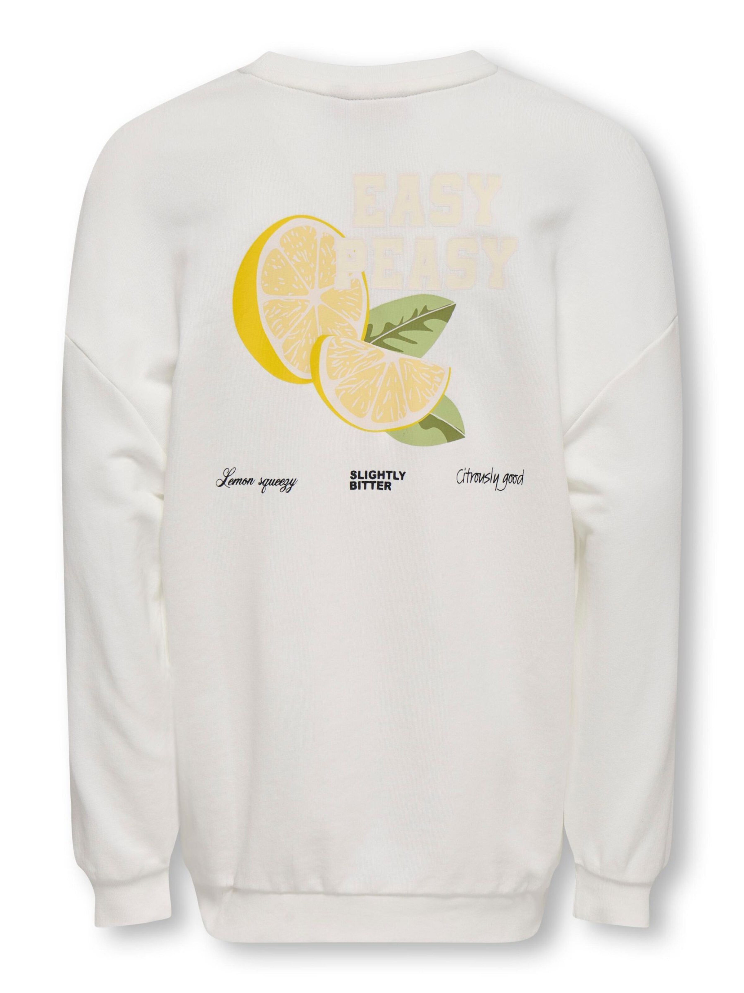 Sweat-shirt 'PHOEBE' ONLY GIRLS en blanc