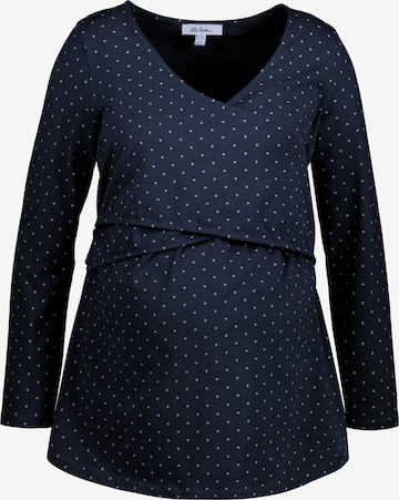 Ulla Popken Shirt (GOTS) in Blau: predná strana