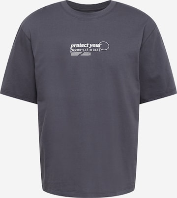 River Island T-Shirt 'PEACE OF MIND' in Grau: predná strana