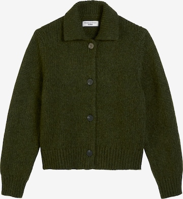 Marc O'Polo DENIM Gebreid vest in Groen: voorkant