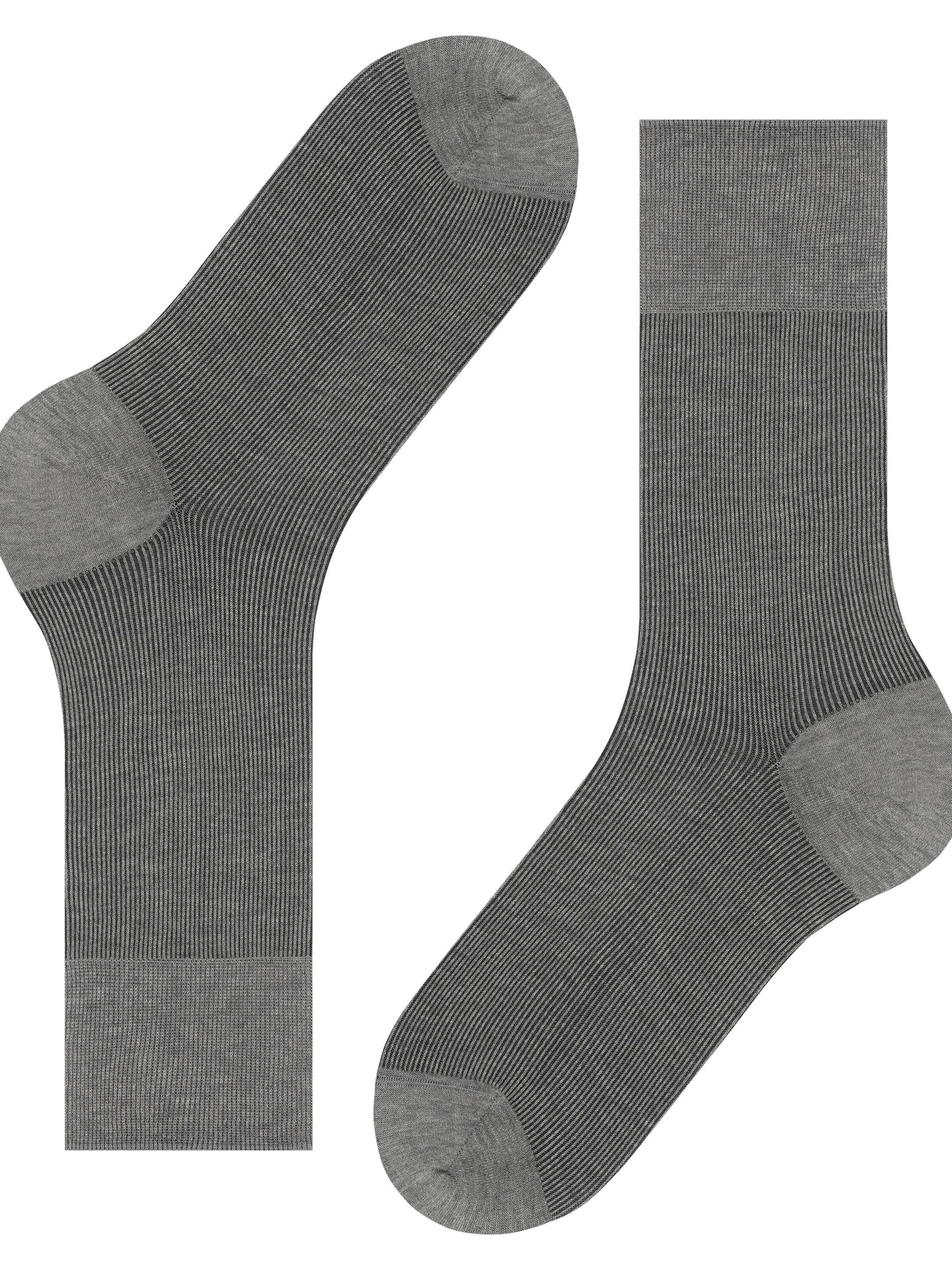 FALKE Socks 'Fine Shadow' in Grey
