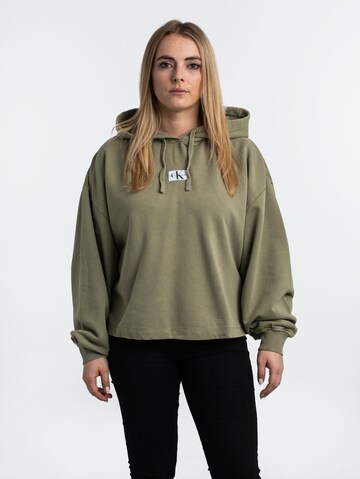 Calvin Klein Jeans Sweatshirt in Green: front