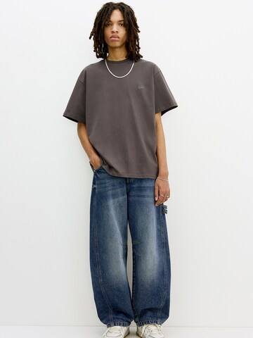 Tricou 'STWD' de la Pull&Bear pe gri