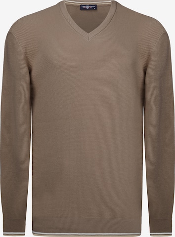 Pull-over Jimmy Sanders en marron : devant