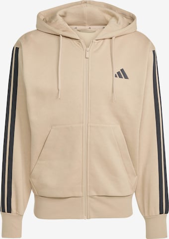 ADIDAS SPORTSWEAR Αθλητική ζακέτα φούτερ σε μπεζ: μπροστά