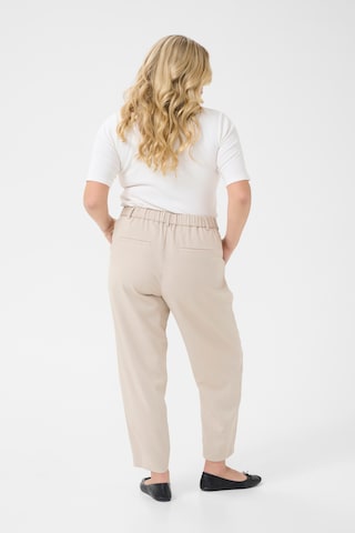 KAFFE CURVE Loosefit Bandplooibroek 'KCmerla' in Grijs