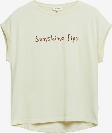 s.Oliver Shirt 's.Oliver - Dames t-shirt' in Beige: front